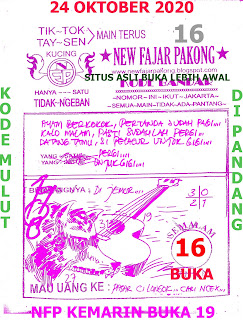 Fajar Pakong Hongkong 24 Oktober 2020