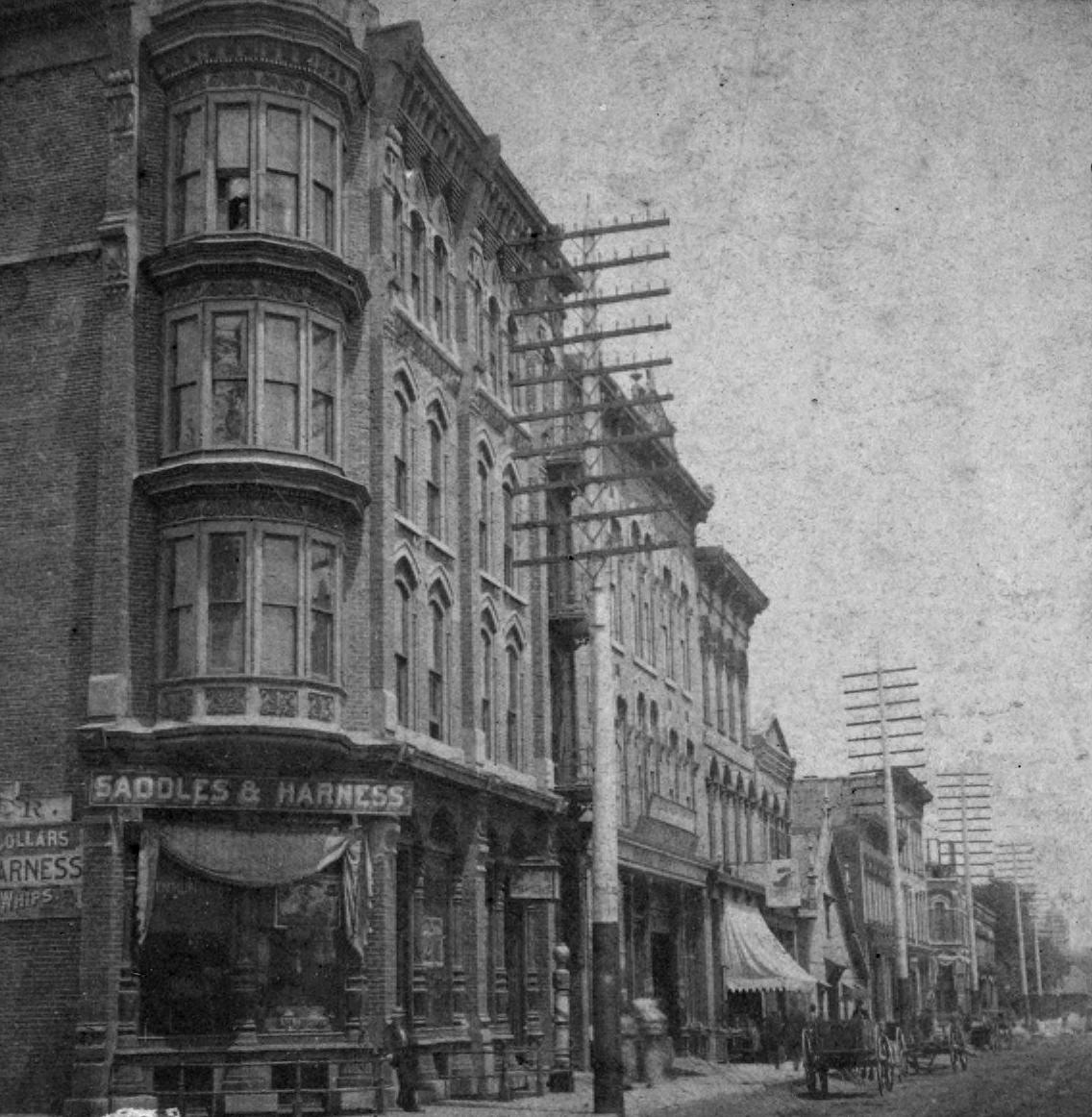 The Chubachus Library of Photographic History View of a Street in Des