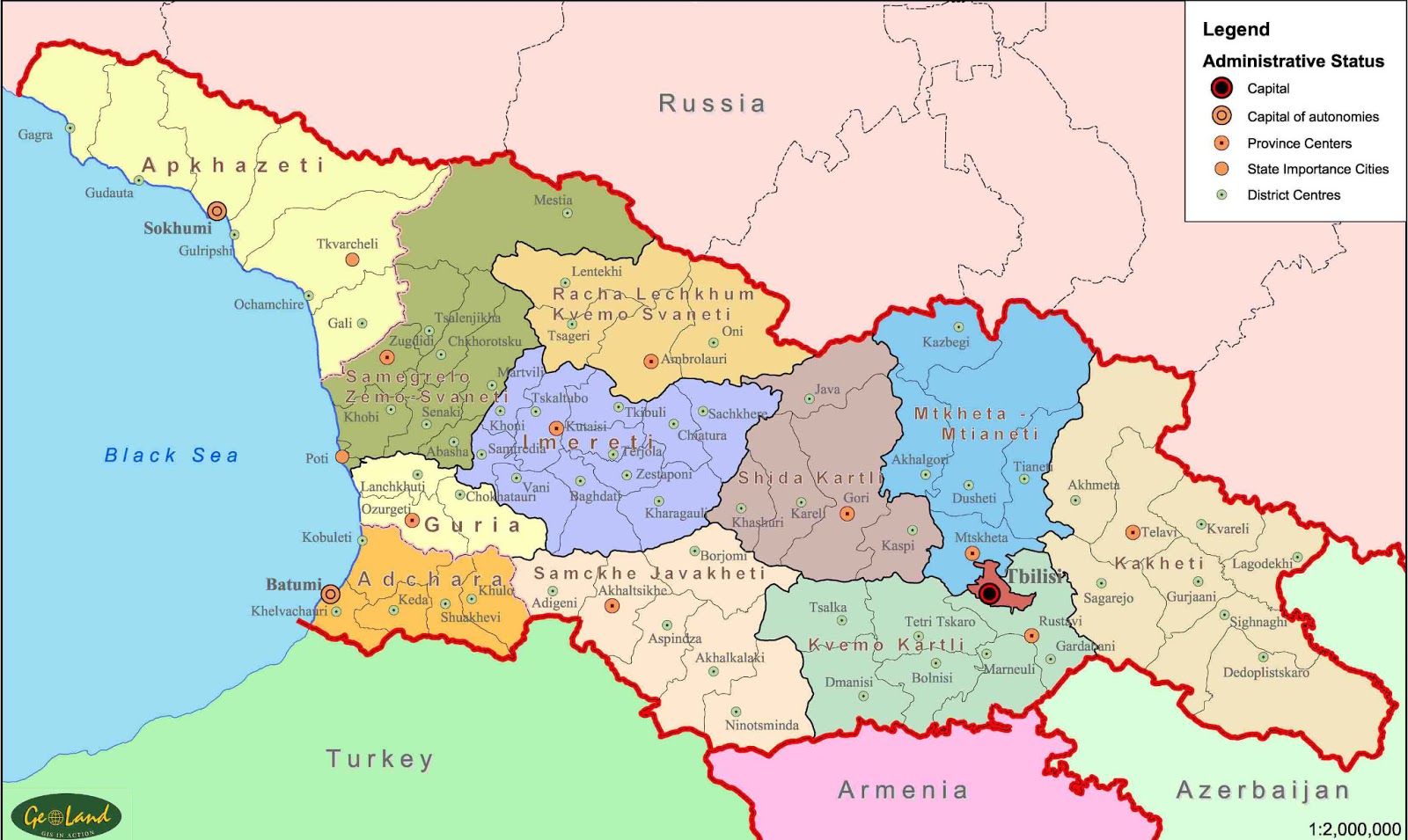 MAPAS DA GEÓRGIA MAPAS DA GEÓRGIA