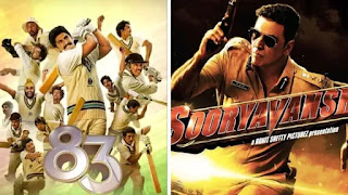 film '83' and 'sooryavanshi' poster film '83' and 'sooryavanshi' got theatrical release diwali and chritmas 2020