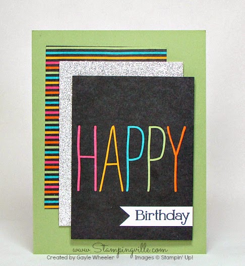 Stampingville: Project Life Happy Birthday Card