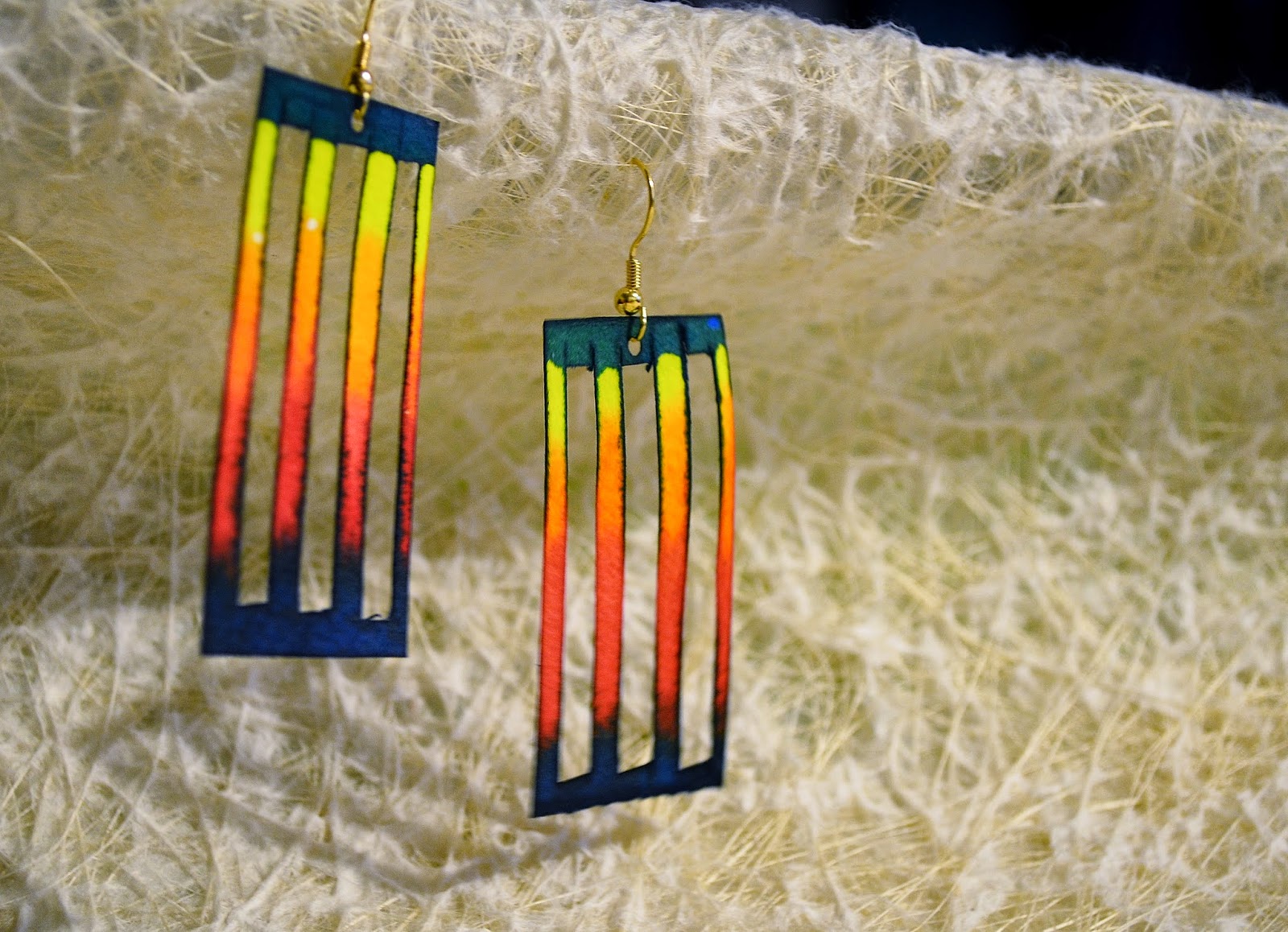 The Mischievous Mommy DIY Watercolor Paper Earrings Tutorial