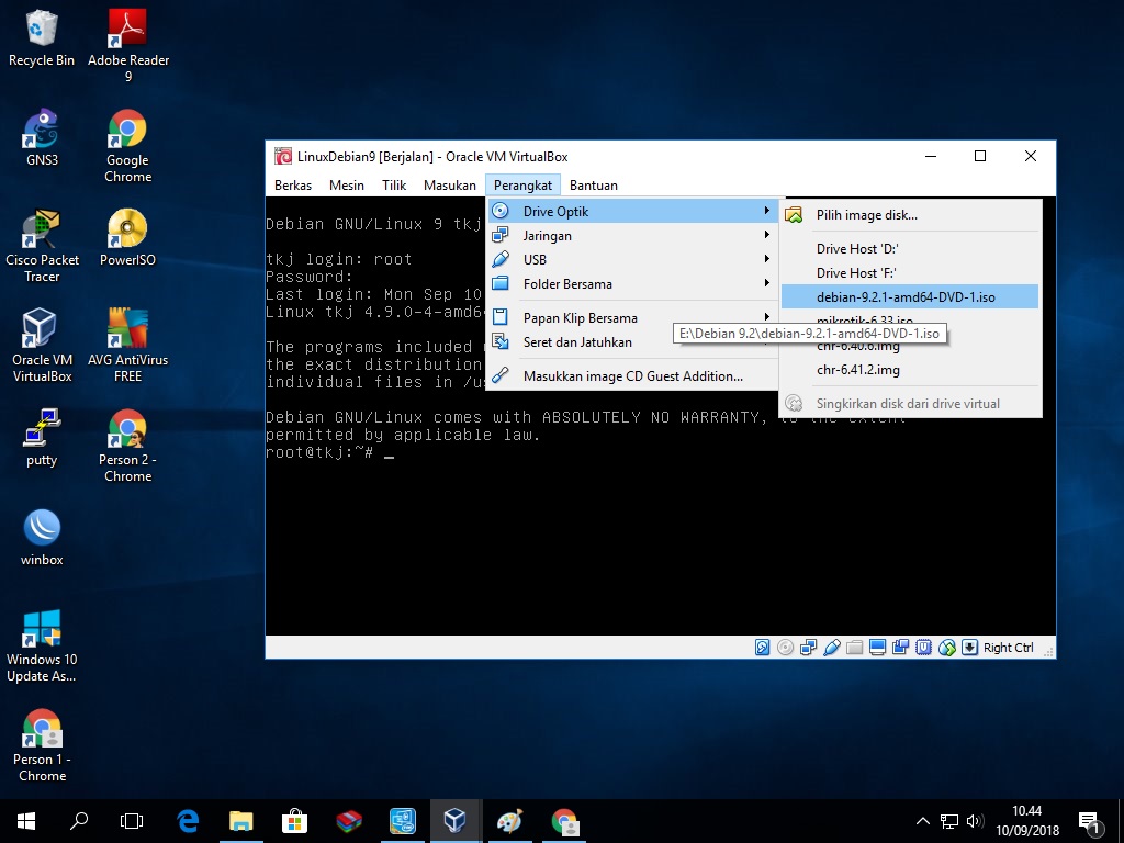 Cara Mengkonfigurasi Repository Debian9 Menggunakan CD/DVD
