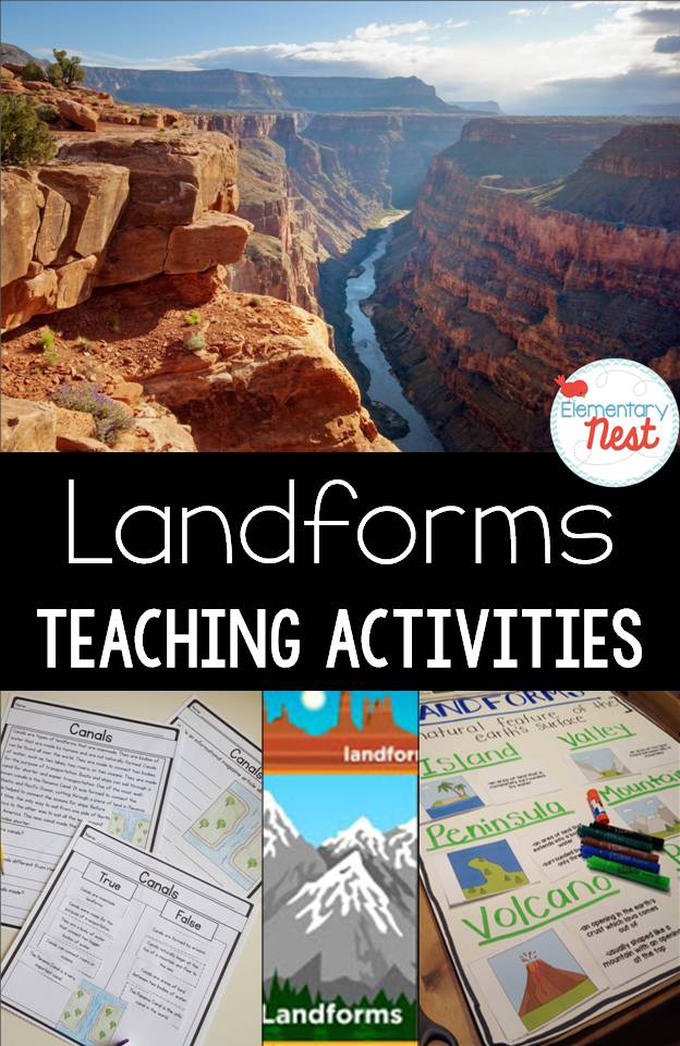 Teaching Landforms: Experiments, Resources, and a FREEBIE - Elementary Nest