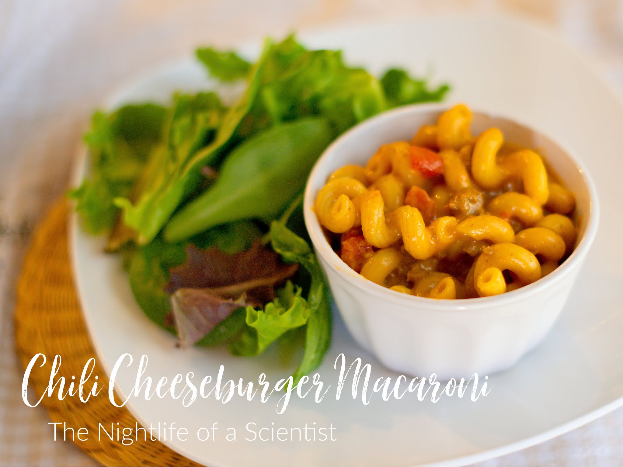 The Night Life of a Scientist Chili Cheeseburger Macaroni