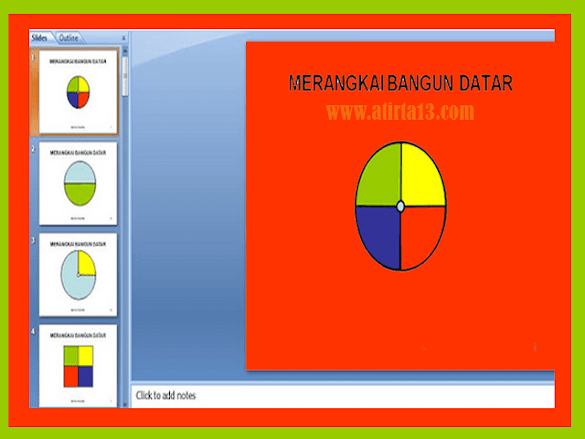 Media Pembelajaran Format Power Point Wacana Bangkit Datar