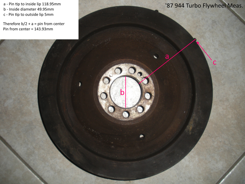 Dave951 Flywheel Measurements and Pins
