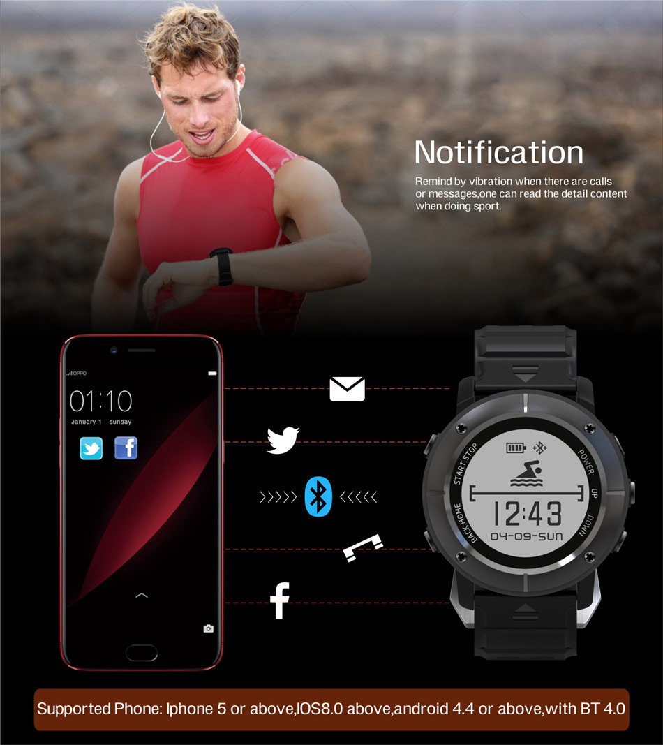 Outdoor & Sports Uwear UW80 SMARTWATCH a loyal sport partner