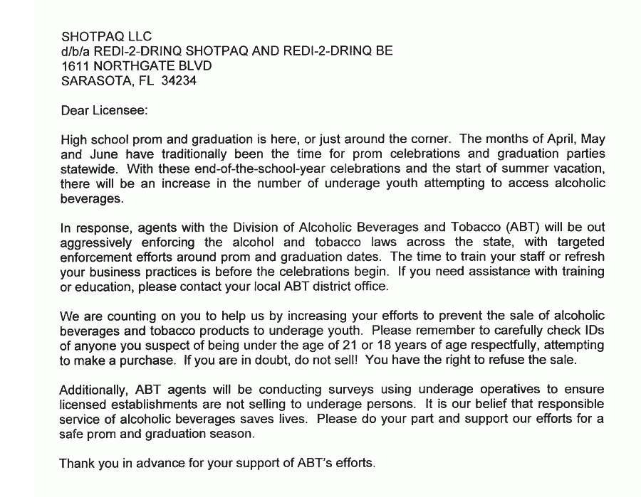 Florida Division Of Alcoholic Beverages And Tobacco Florida Alcohol