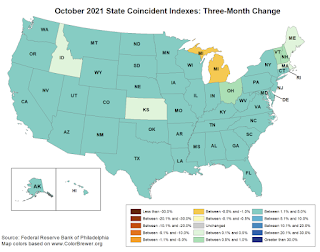 Philly Fed State Conincident Map