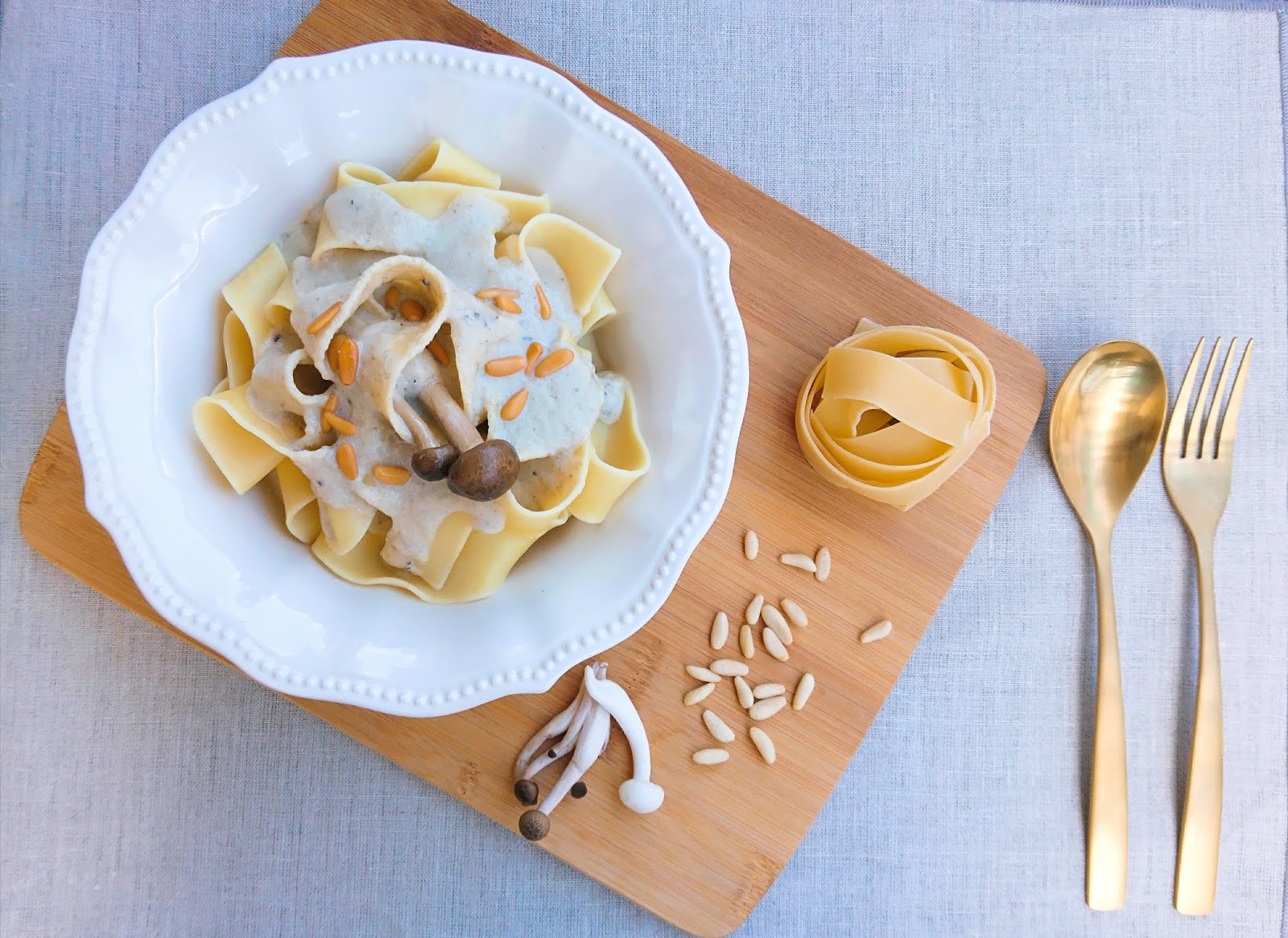 CookingbyNia Pappardelle Tartufo e Funghi