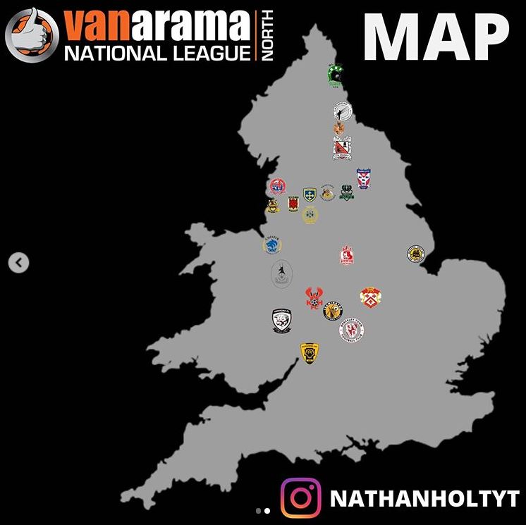 Bulls News Map of next season's National League North