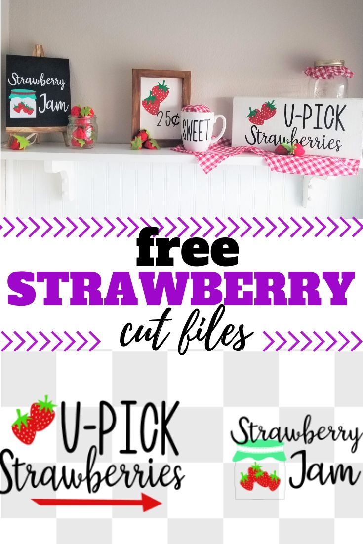 Free Strawberry Svg Shelf Ideas Sew Simple Home