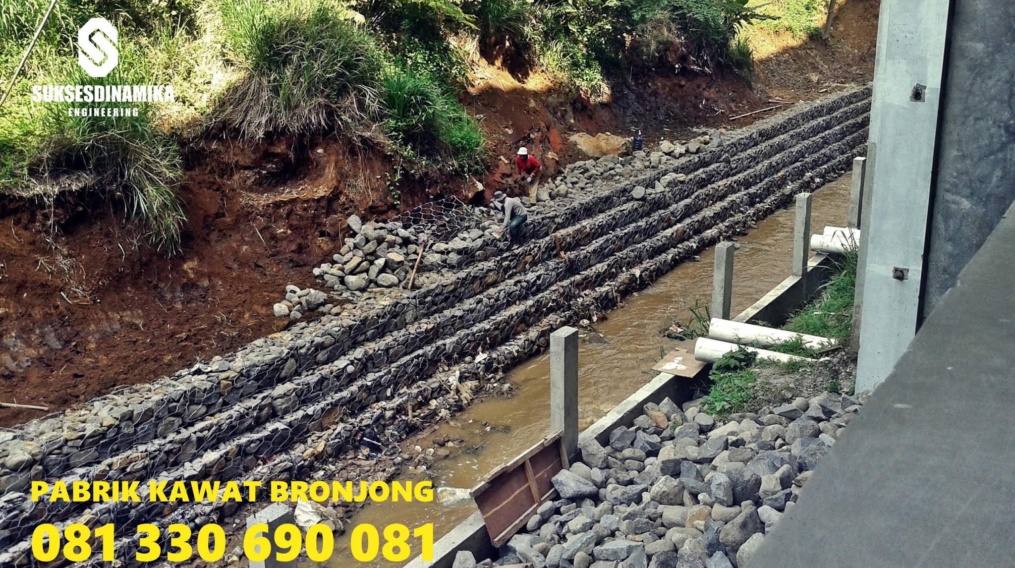 Supplier Bronjong Kawat Madiun,bronjong kawat pabrikasi manual jual harga murah pabrik