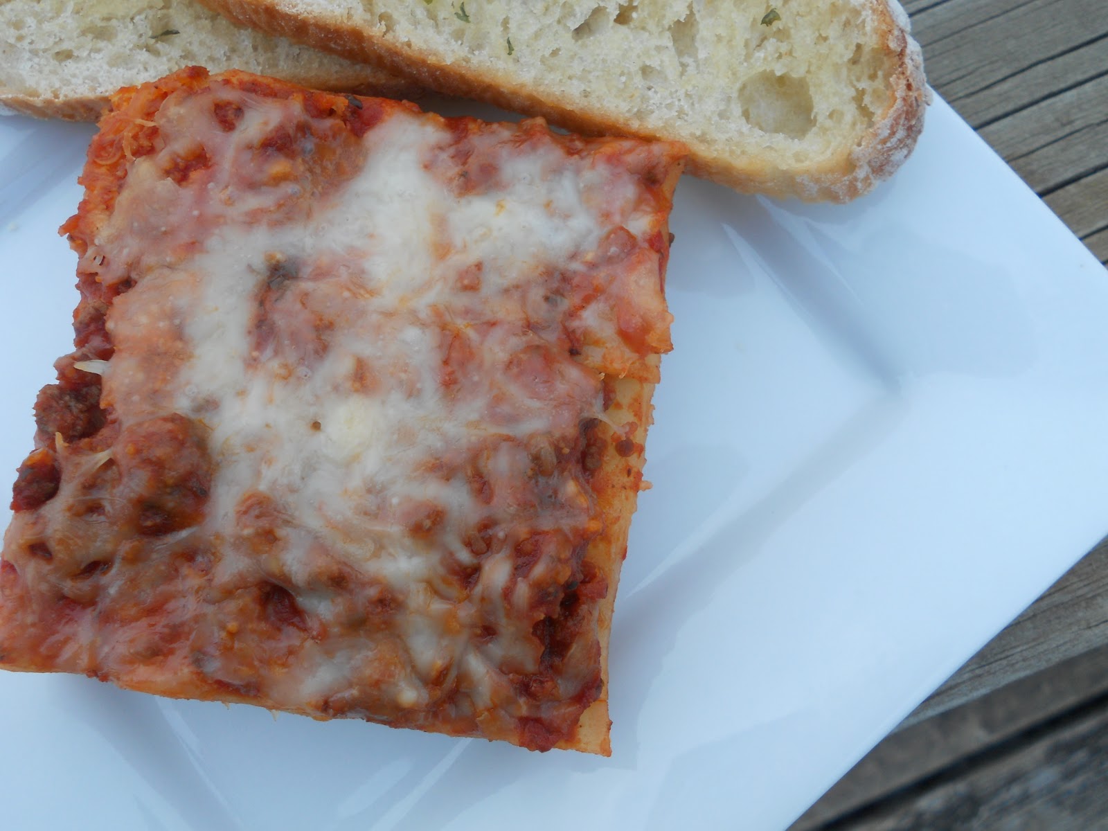 Ally's Sweet & Savory Eats Traditional Lasagna with Garlic Parmesan Bechamel Sauce