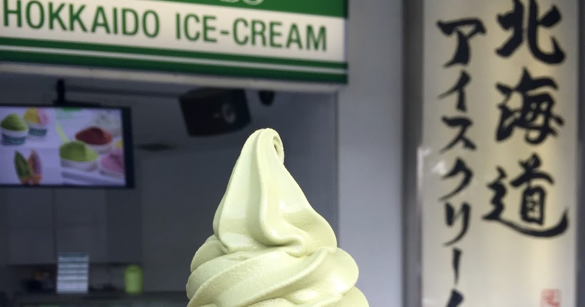Green Tea Soft Ice Cream Hokkaido Ice Cream Hokkaido Ice Cream