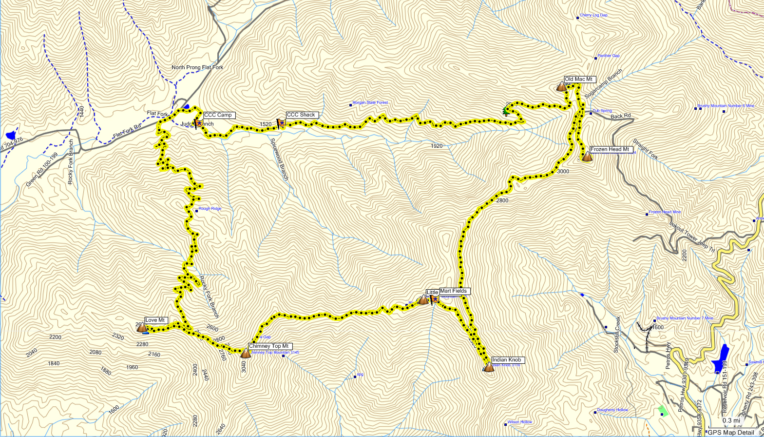 Hiking the Historical East Frozen Head State Park Chimney Top to the