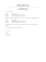 Business Authorization Letter Sample Business Authorization Letter Sample
