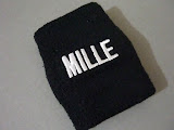 wristband from Mille - the side with his name