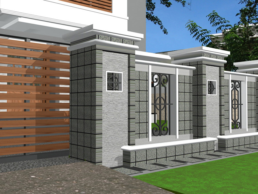 Model Pagar Rumah Minimalis Keren METRO PROPERTI BALIKPAPAN