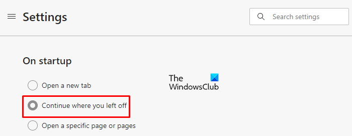 Reinicie el navegador Microsoft Edge y Opera, sin perder pestañas en Windows 10