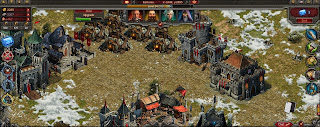 This is the Stormfall Age of War Main Screen, where you construct and build buildings