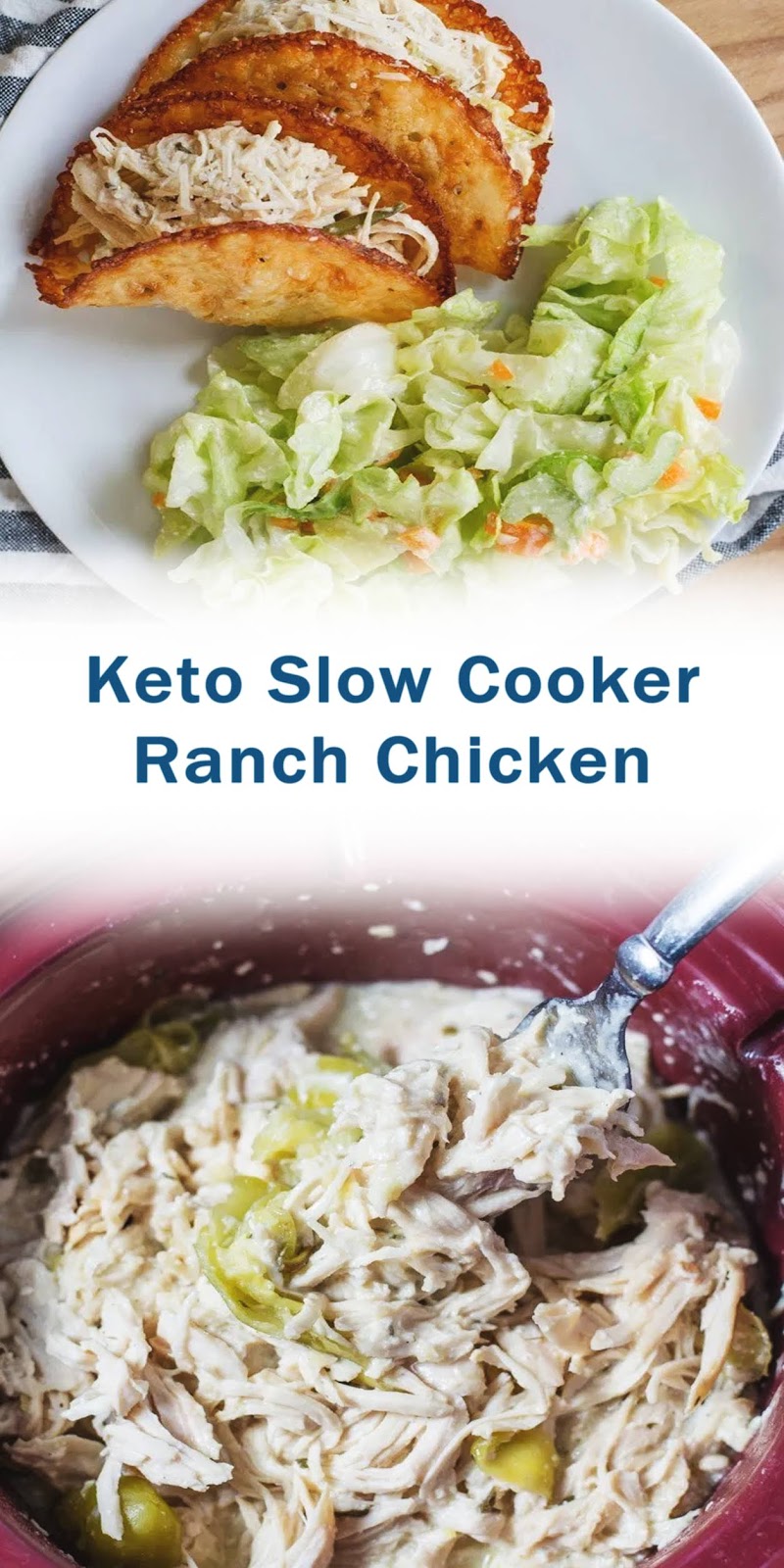 Keto Slow Cooker Ranch Chicken