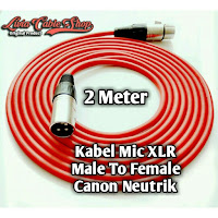 kabel mic 2 meter male to female kabel merah, jack canon neutrik. kabel mic 2 meter male to female kabel merah, jack canon neutrik.