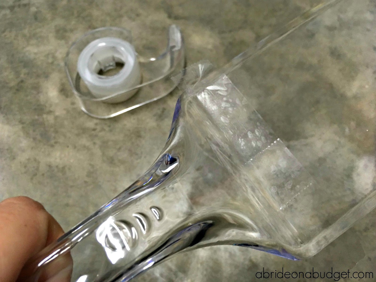 A Bride On A Budget DIY Glitter Bridal Cake Server Set