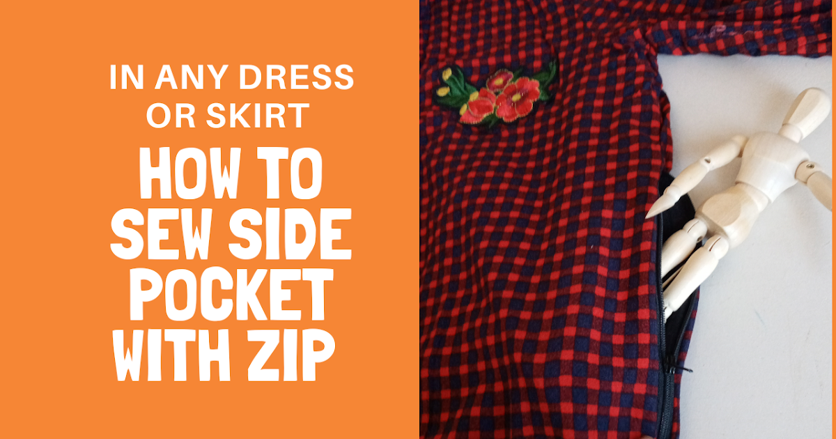 HOw to Sew Side Pocket with Zipper in Dress