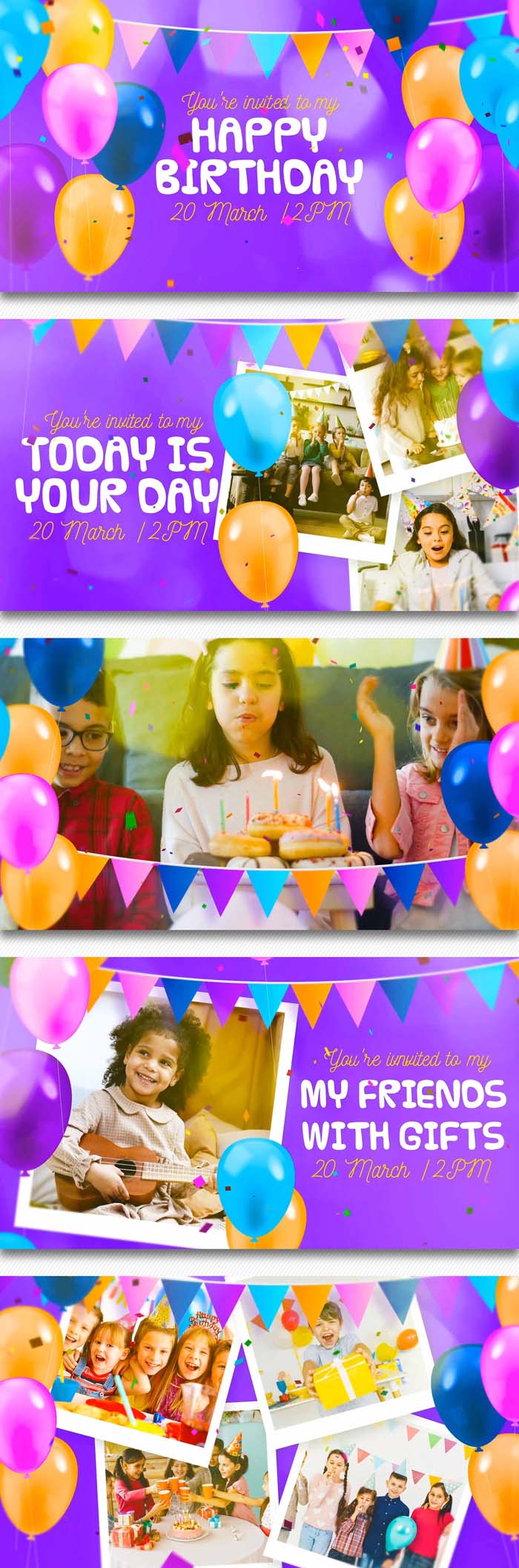 how to make audio visual presentation for birthday