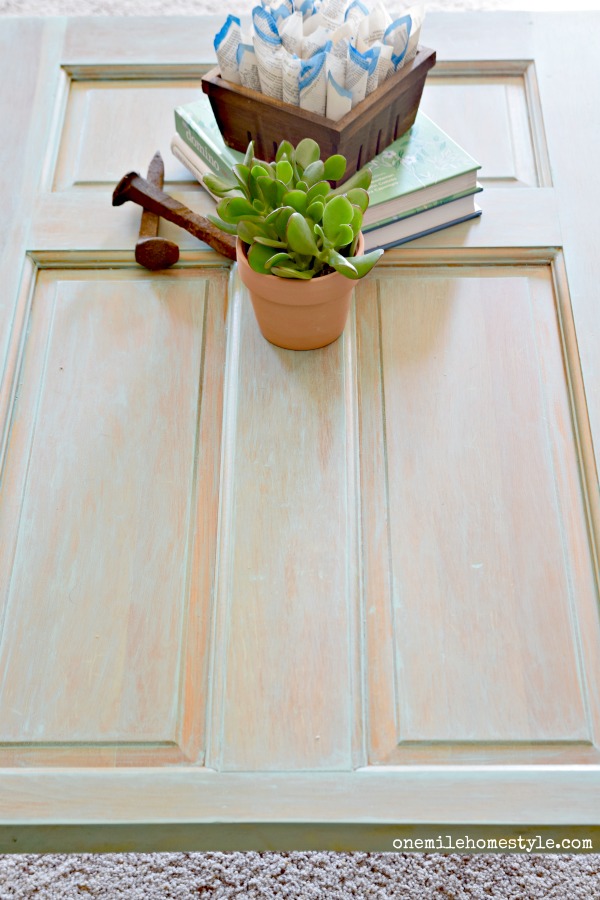 Turn An Old Door Into A Farmhouse Style Coffee Table