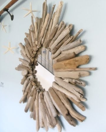 homemade sunburst mirror