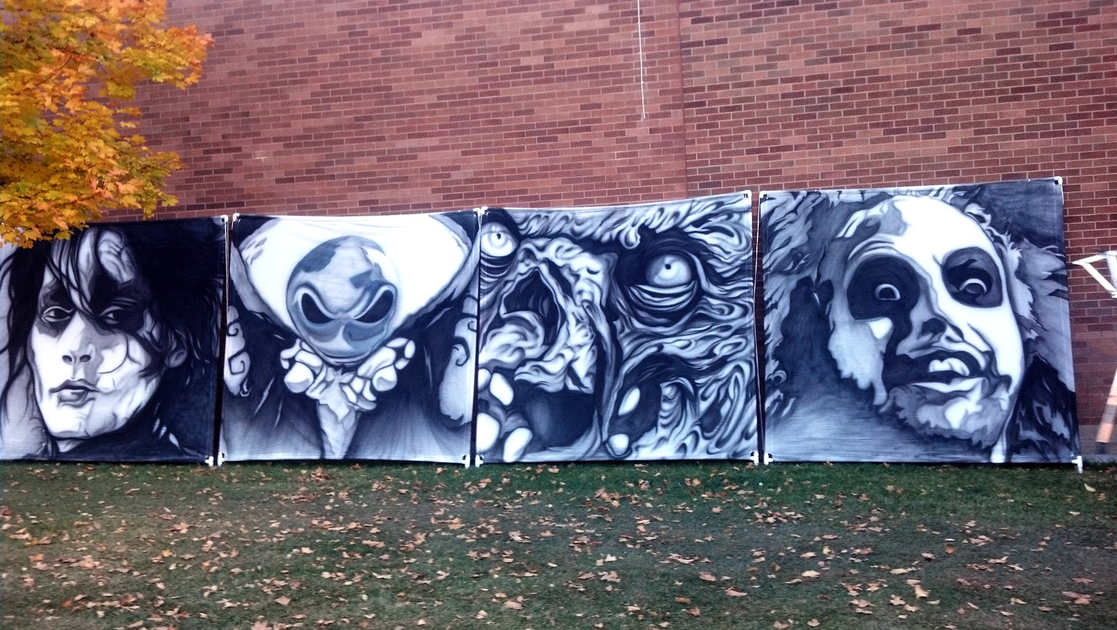 Miles Woods Art Tooele marching band backdrops