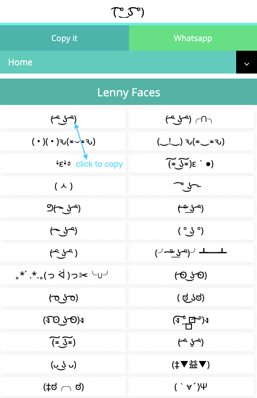 Symbols to Copy and Paste - 😊Emoji, Text Symbols, and Lenny faces