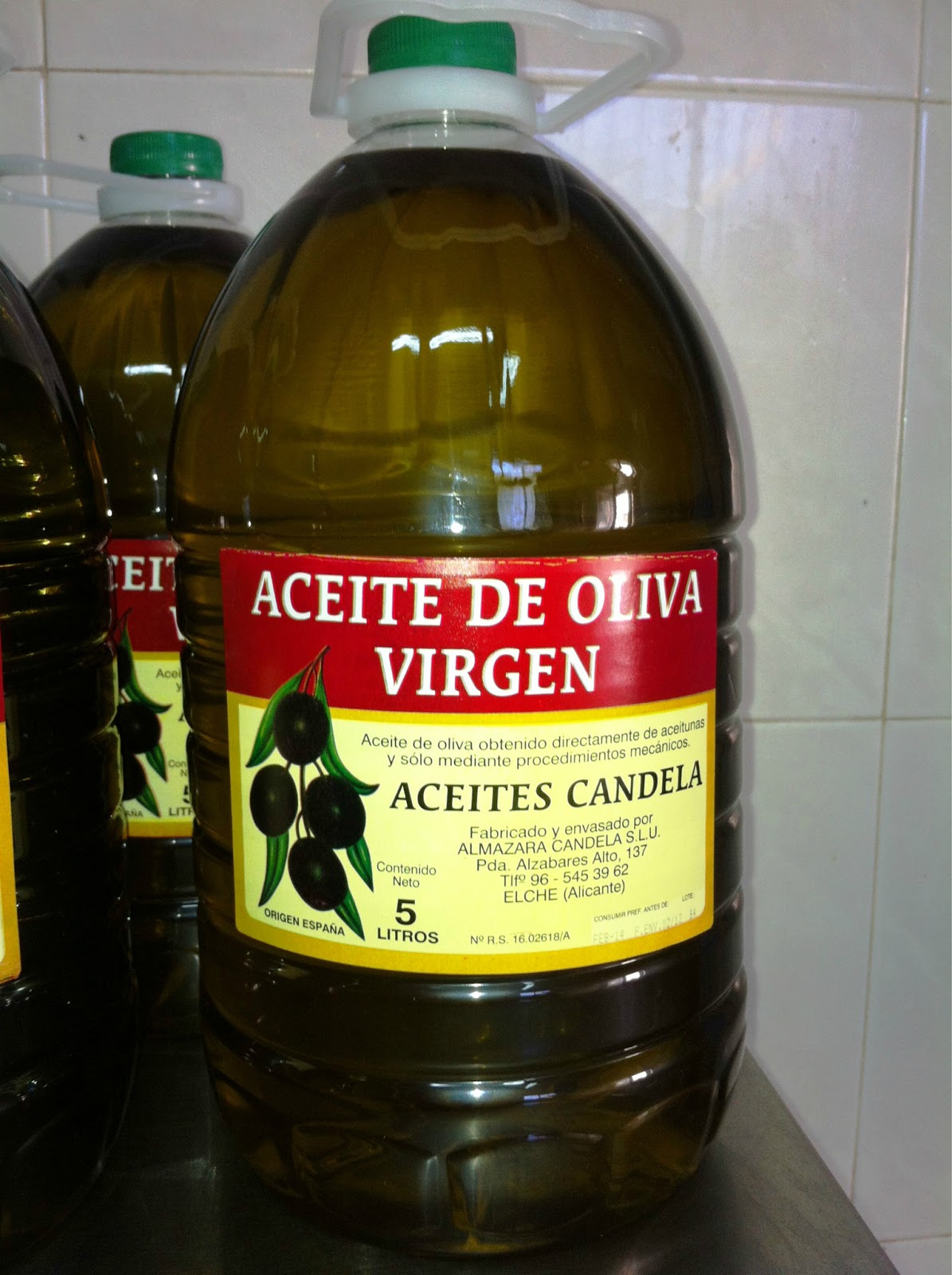 Virgin olive oil. 