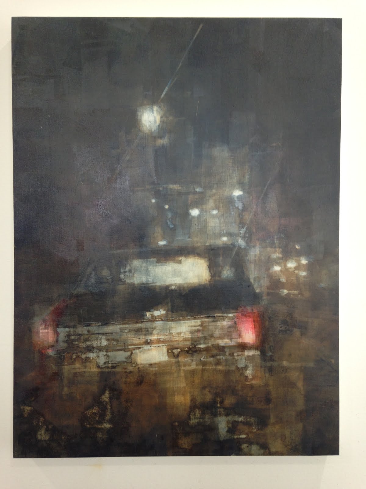 New Orleans oil painting Brayer painting with watersoluble oil paint