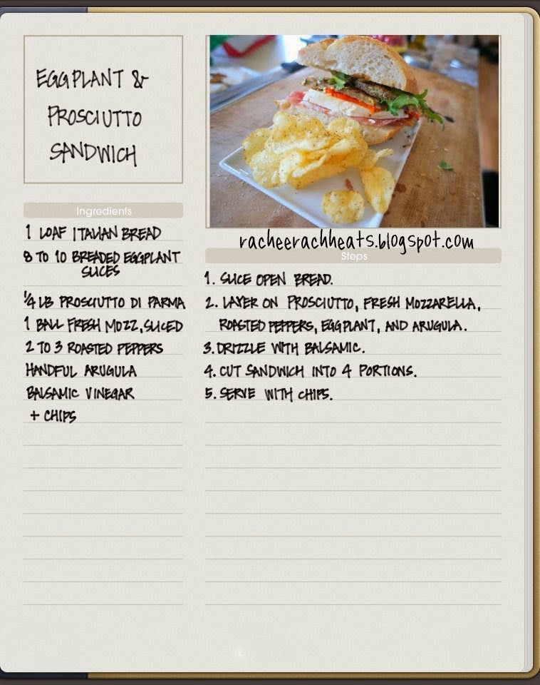 Eggplant & Prosciutto Sandwich