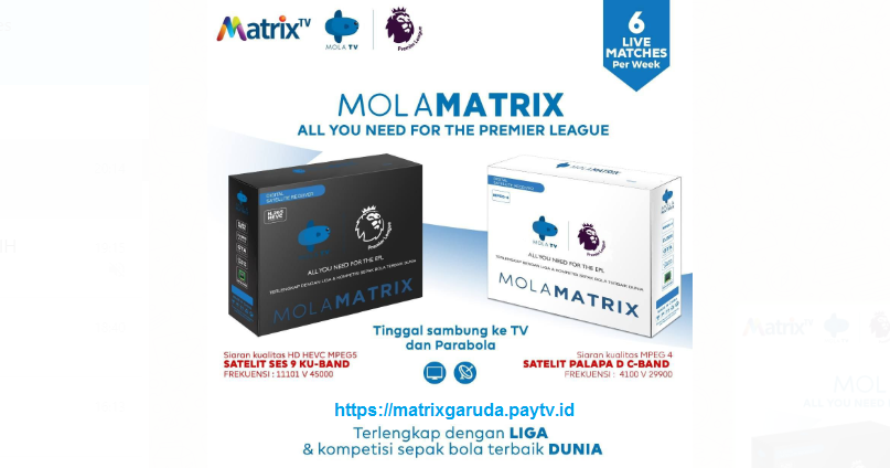 Mola Matrix, Receiver untuk Liga Inggris 2019 - 2020 | INFO PAY TV