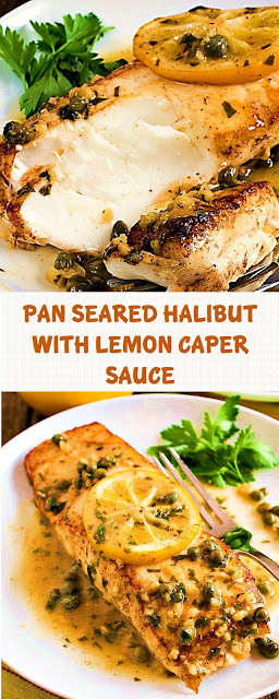 Pan Seared Halibut With Lemon Caper Sauce Delishmeal Biz,10th Anniversary Decoration Ideas At Home
