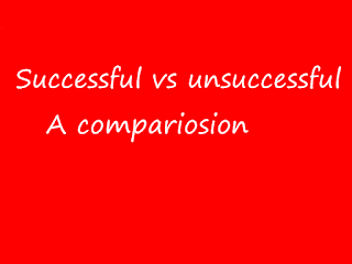 compare habits of sucess and faliure 