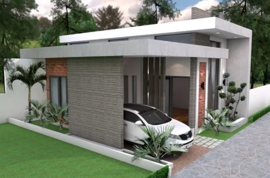 Lingkar Warna 14 Desain Rumah Modern 2020 Dengan Atap Datar