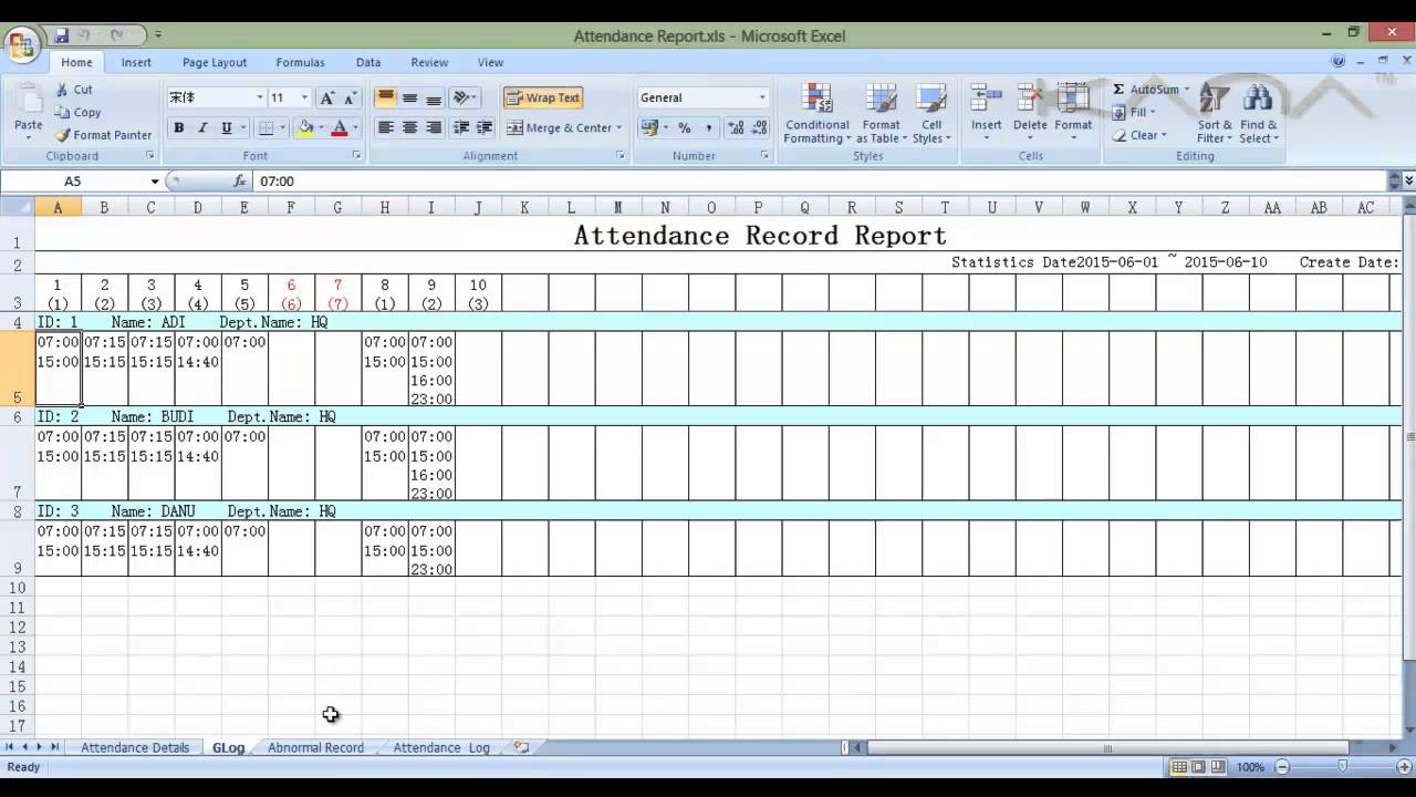 contoh absensi karyawan wood scribd indo