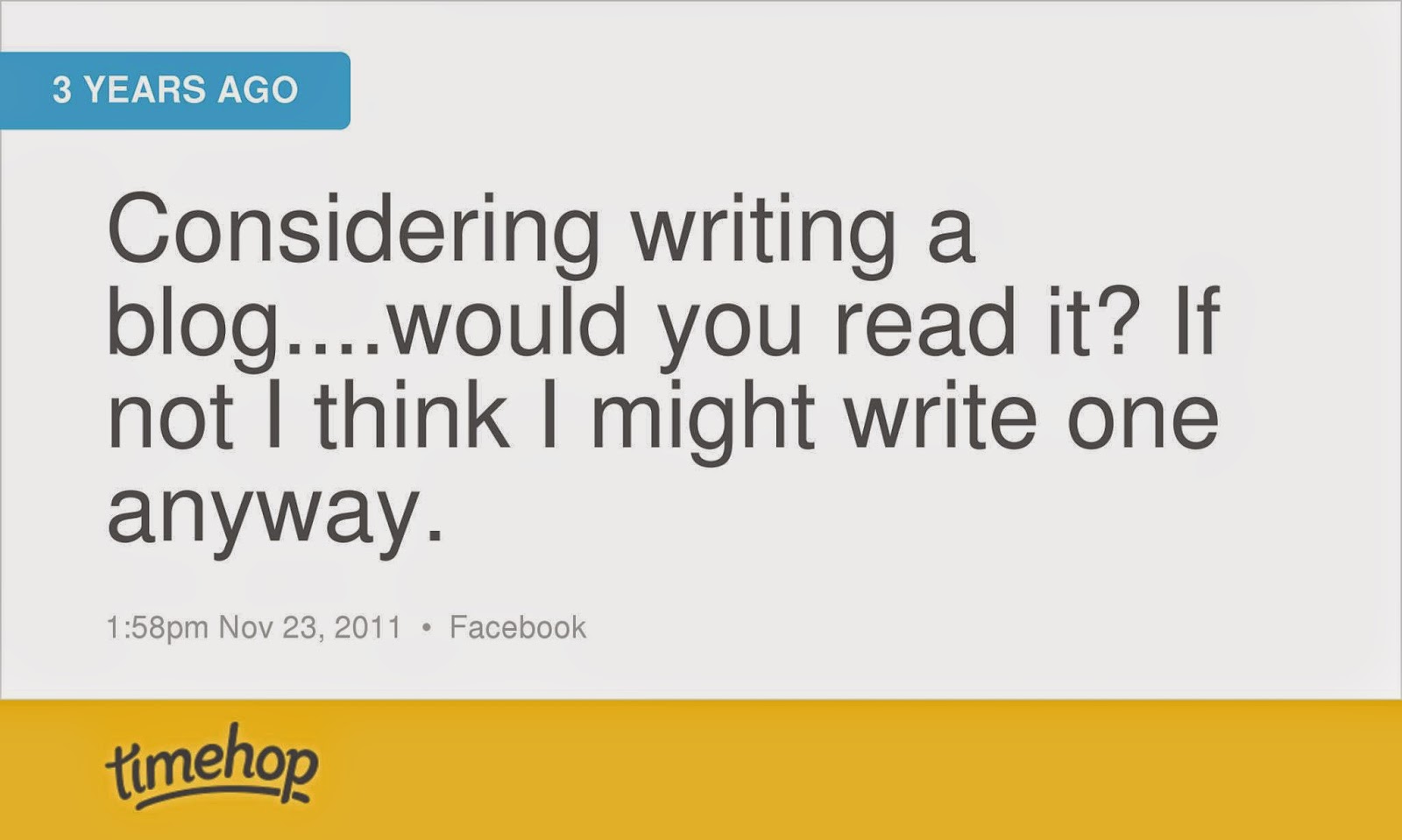 You Picked a Fine Time to Leave Me Loose Wheel The Obligatory Thankful