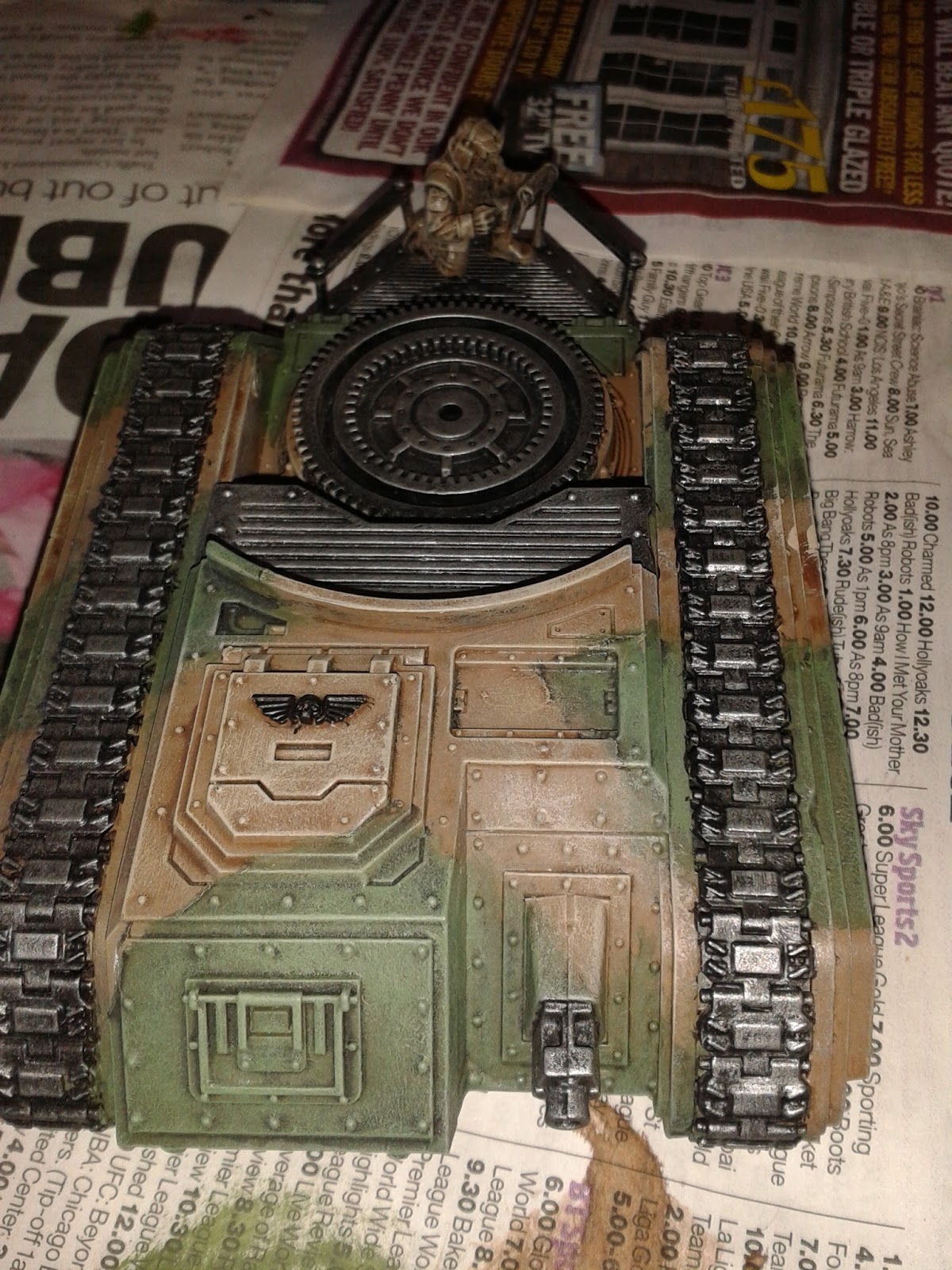 Didcot Wargames Club How to paint Astra Militarum tank camo patterns Quick and Easy