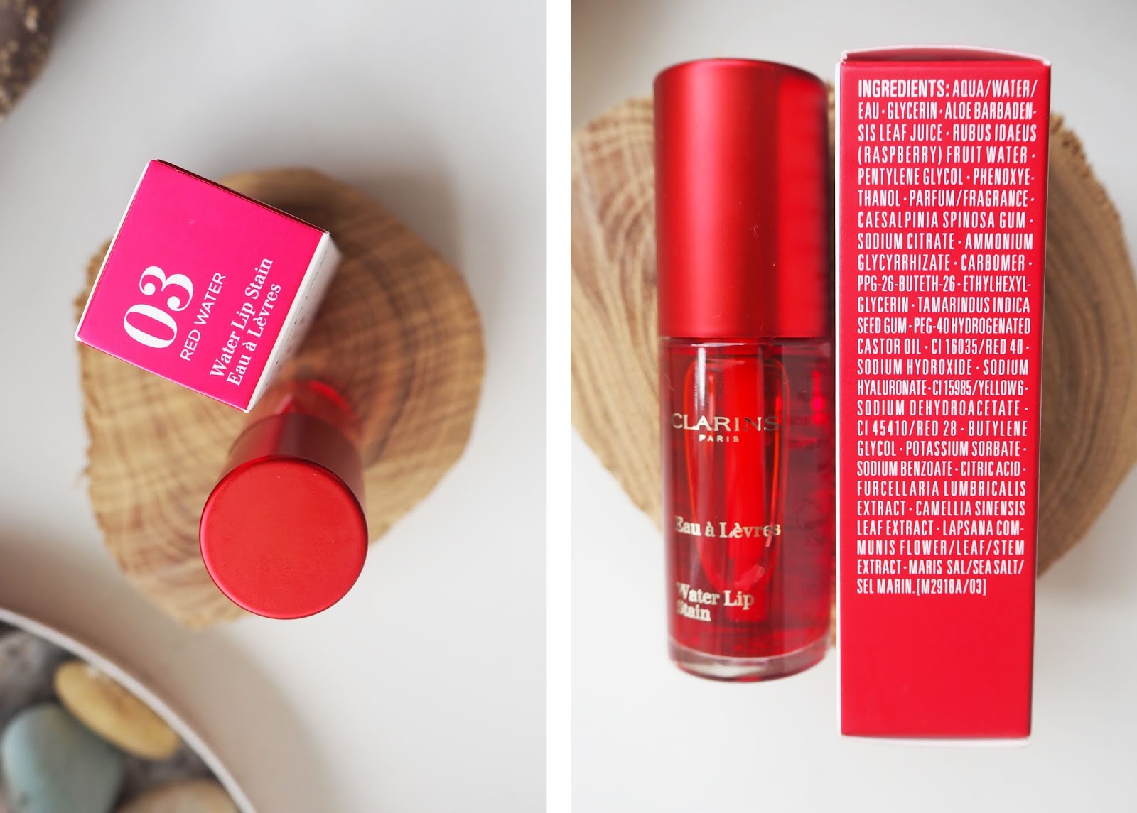 RECENZE CLARINS WATER LIP STAIN (03 RED WATER) Everythin Kate