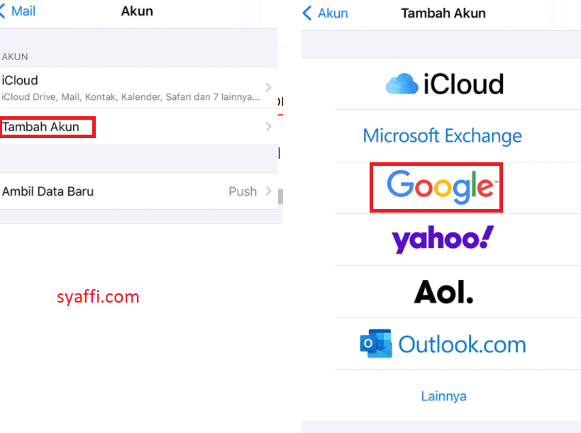Pengaturan di iPhone
