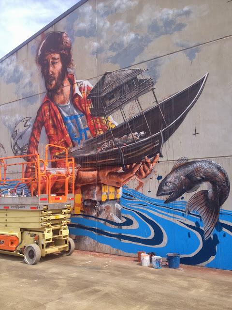 Street Art By Australian Street Artist Fintan Magee On The Streets Of Coffs Harbour, Australia. 3
