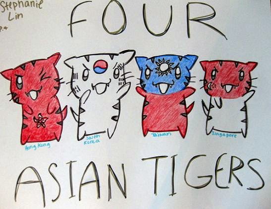 Четыре азиатских тигра. Asian Tigers. Япония экономический тигр. 4 Азиатских тигра страны.