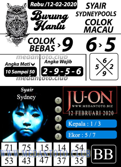 Prediksi Syair Sydney 12 Februari 2020 Togel Sydney Pangkalantoto